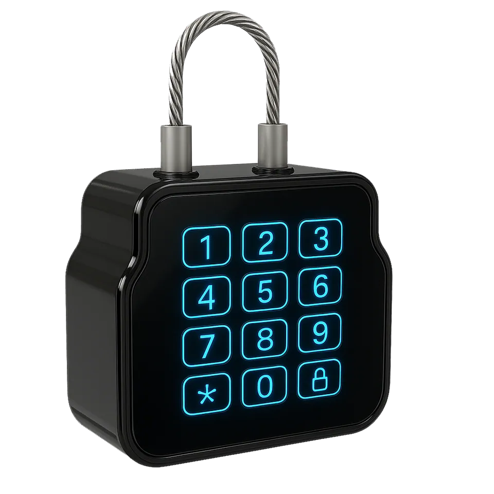 Electronic padlock with keypad