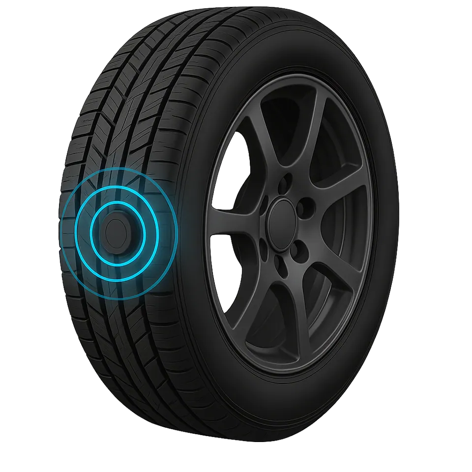Tire with an embedded pressure sensor