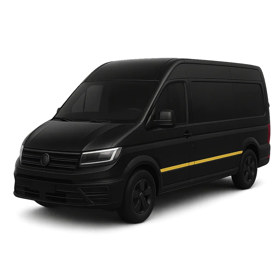 Delivery van fitted with tracking and a driver app for proof of delivery